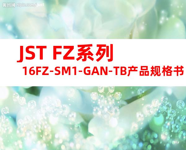 JST FZ系列 16FZ-SM1-GAN-TB产品规格书